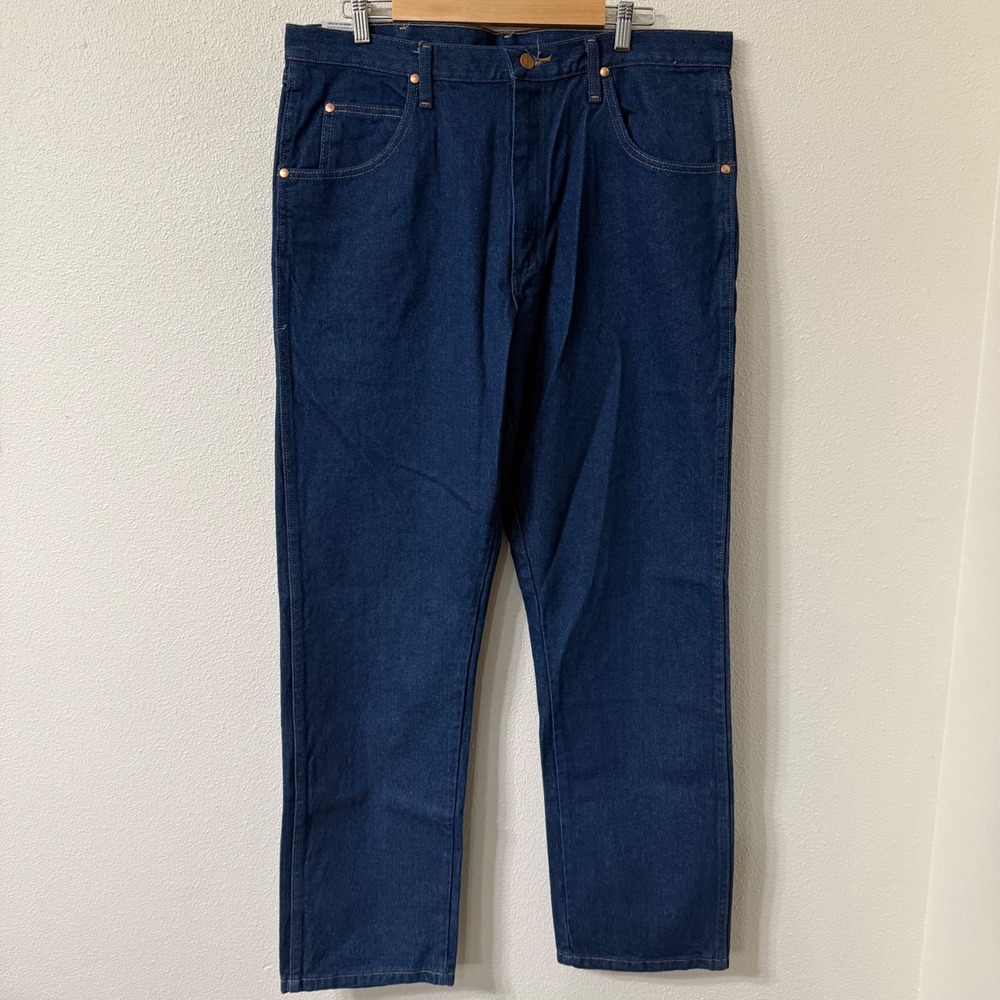 Wrangler Classic Cowboy Cut Relaxed Fit Western Jeans 36x34 Denim 1031MWZPW NEW